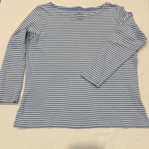 Vineyard Vines Striped Blue Long Sleeve Top NWOT